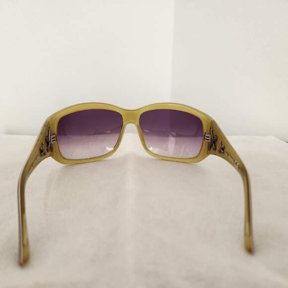 JUST CAVALLI WOMAN SUNGLASSES RECTANGULAR  BURGUNDY RED FRAME JC140S SIZE 64 15 - Picture 4 of 10